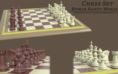 Chess Set Render